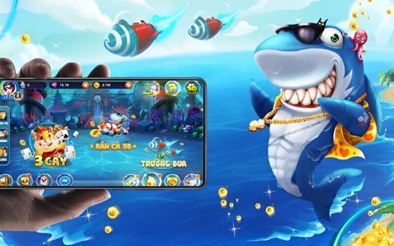 Mô tả không gian đại dương sống động trong game